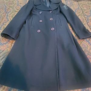 DKNY Long Wool blend Coat (Small)